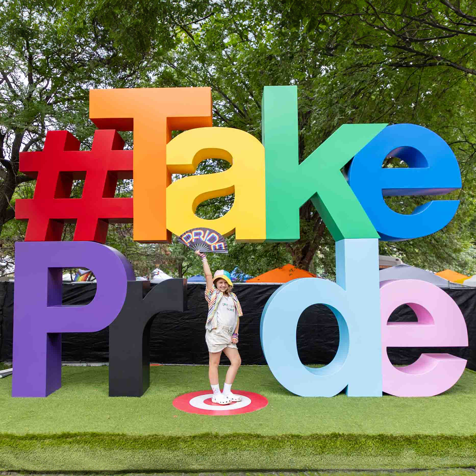 corporate event photograph of LGBTQ+ child at the Target Pride Event in Minneapolis taken by Alison Malone
