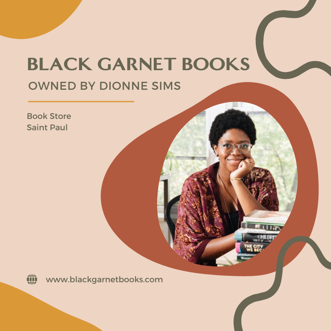 Black Garnet Books owned by Dionne Sims in Saint Paul, Minnesota
